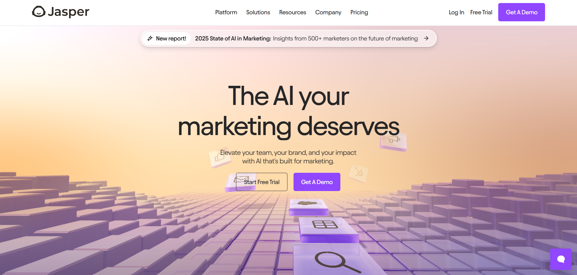 Interfaz de Jasper para mejorar equipos, marcas e impacto en marketing