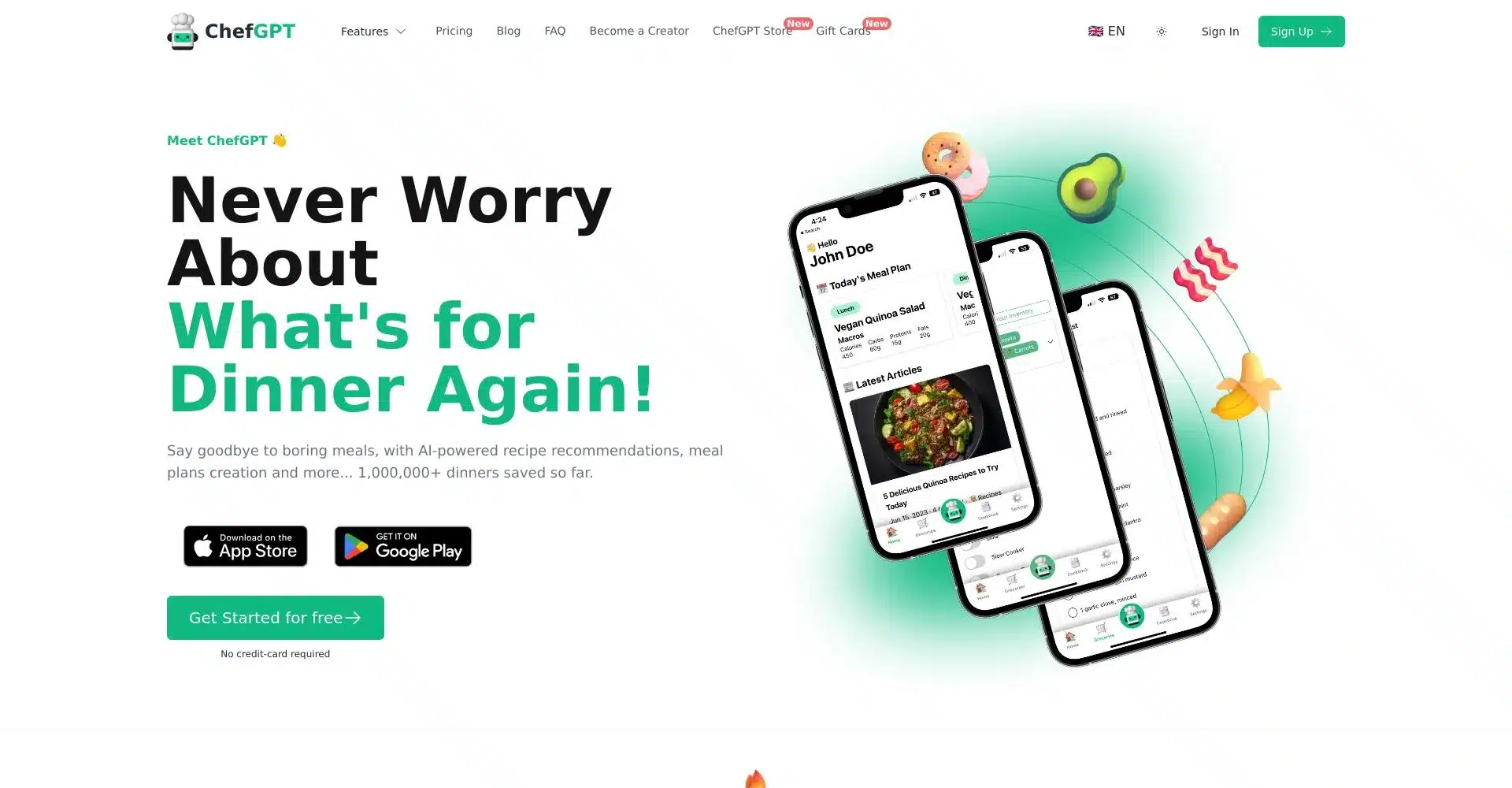 Aplicación de ChefGPT para recomendaciones de recetas