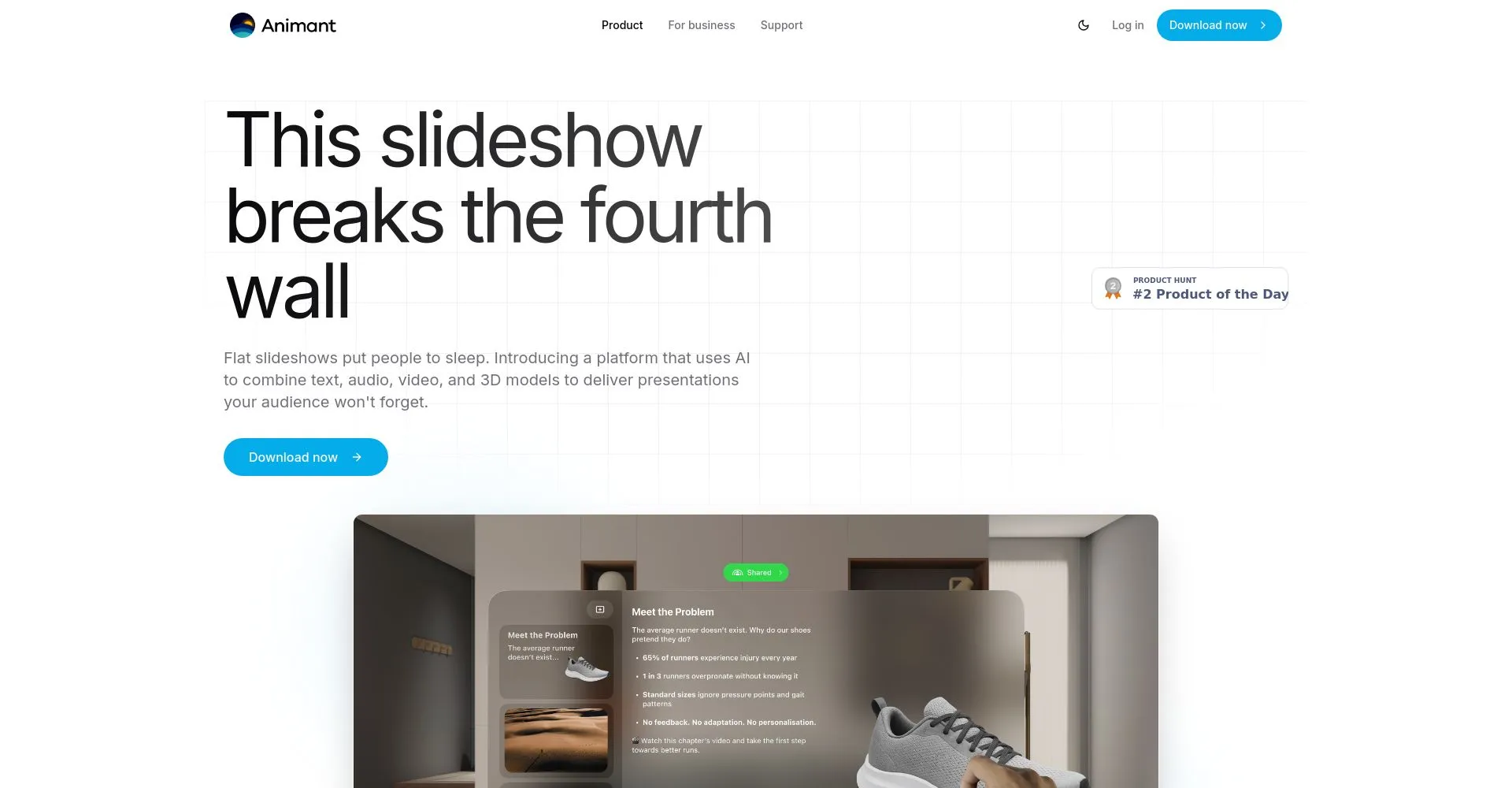 Imagen de la plataforma Animant para presentaciones interactivas