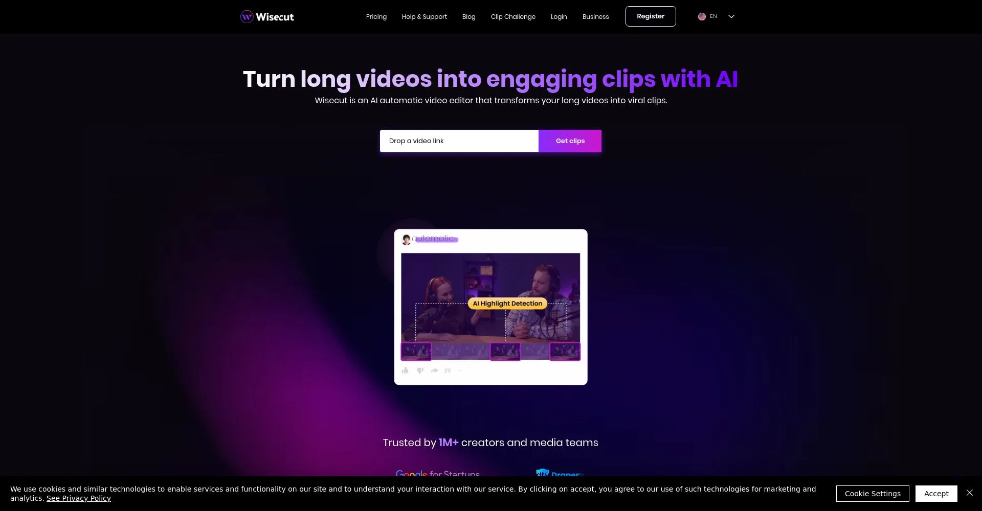 Editor de video automático con IA