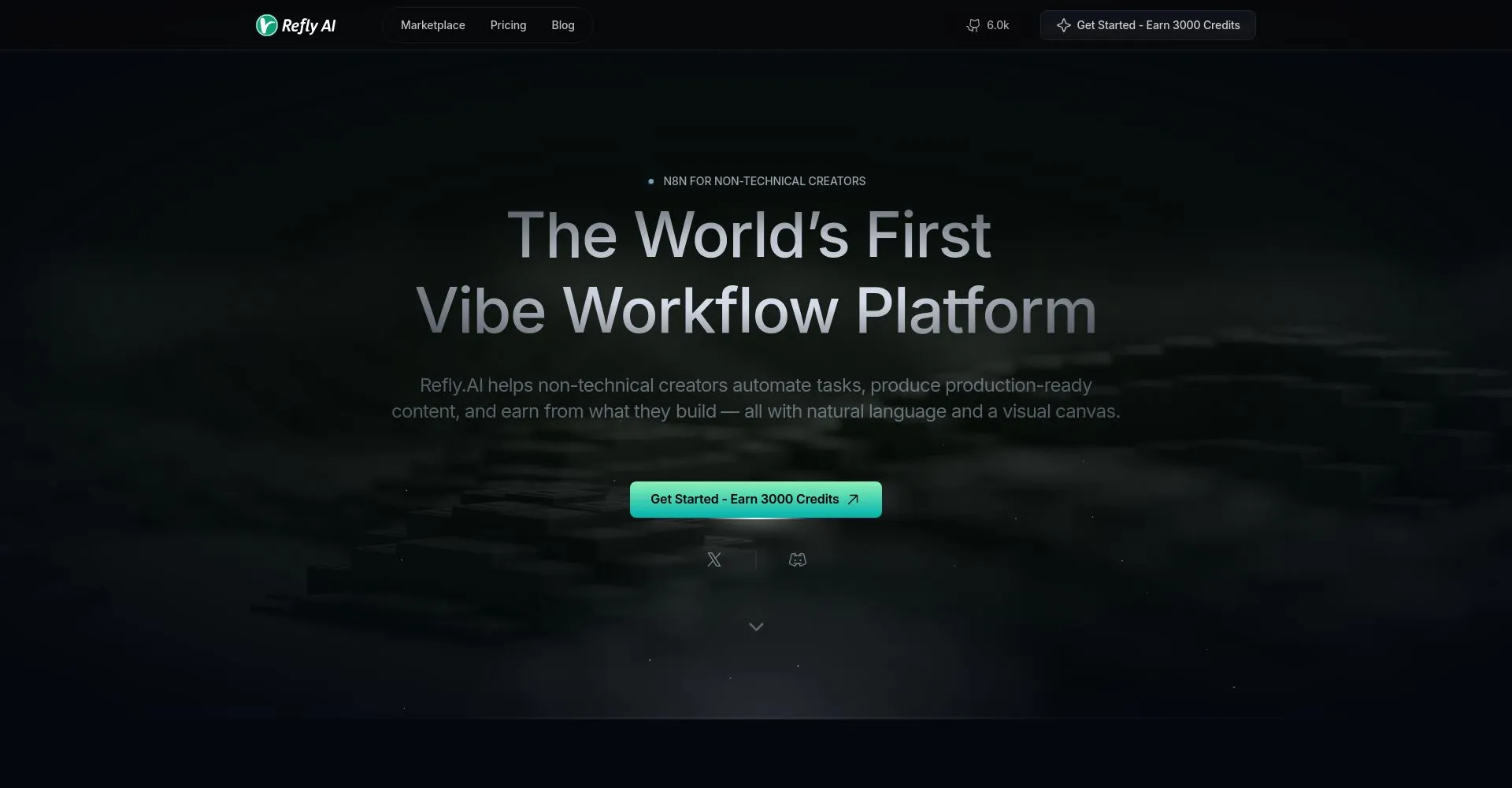 Captura de pantalla de la plataforma Refly AI
